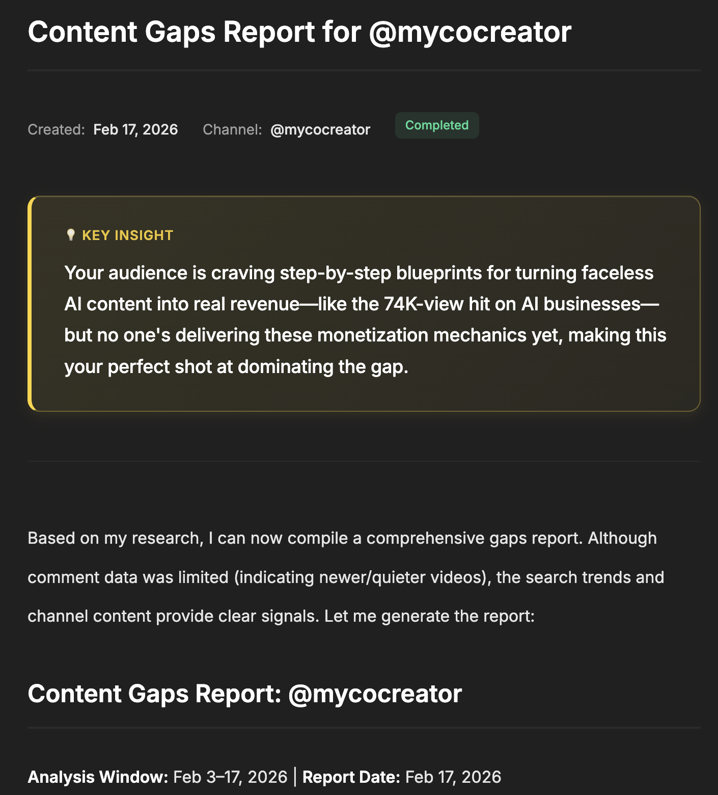 Channel Pulse Report